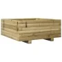 Jardinera de madera de pino impregnada 60x60x26,5 cm de , Maceteros y jardineras - Ref: Foro24-847302, Precio: 67,29 €, Descu...