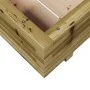 Jardinera de madera de pino impregnada 60x60x26,5 cm de , Maceteros y jardineras - Ref: Foro24-847302, Precio: 67,29 €, Descu...