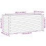 Jardinera madera de pino impregnada 110x40x49,5 cm de , Maceteros y jardineras - Ref: Foro24-847382, Precio: 174,34 €, Descue...