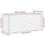 Jardinera madera de pino impregnada 110x40x49,5 cm de , Maceteros y jardineras - Ref: Foro24-847382, Precio: 137,70 €, Descue...