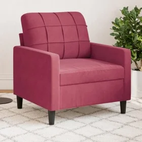 Red velvet armchair 60 cm by , Sofas - Ref: Foro24-4007608, Price: 156,72 €, Discount: %