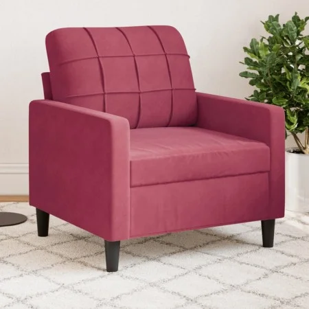 Samt-Rotwein-Sessel, 60 cm von , Sofas - Ref: Foro24-4007608, Preis: 156,72 €, Rabatt: %