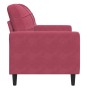 Sillón de terciopelo rojo tinto 60 cm de , Sofás - Ref: Foro24-4007608, Precio: 159,54 €, Descuento: %
