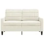 Sofá de 2 plazas terciopelo color crema 120 cm de , Sofás - Ref: Foro24-4007622, Precio: 232,82 €, Descuento: %