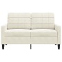 Sofá de 2 plazas terciopelo color crema 120 cm de , Sofás - Ref: Foro24-4007622, Precio: 241,67 €, Descuento: %
