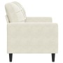 Sofá de 2 plazas terciopelo color crema 120 cm de , Sofás - Ref: Foro24-4007622, Precio: 241,67 €, Descuento: %