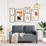 Dark gray velvet 2-seater sofa, 120 cm by , Sofas - Ref: Foro24-4007615, Price: 197,31 €, Discount: %