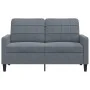 Dark gray velvet 2-seater sofa, 120 cm by , Sofas - Ref: Foro24-4007615, Price: 197,31 €, Discount: %