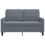 Sofá de 2 plazas de terciopelo gris oscuro 120 cm de , Sofás - Ref: Foro24-4007615, Precio: 199,49 €, Descuento: %