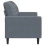 Dark gray velvet 2-seater sofa, 120 cm by , Sofas - Ref: Foro24-4007615, Price: 197,31 €, Discount: %