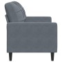 Sofá de 2 plazas de terciopelo gris oscuro 120 cm de , Sofás - Ref: Foro24-4007615, Precio: 199,49 €, Descuento: %