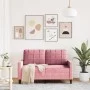 Sofá de 2 plazas terciopelo rosa 120 cm de , Sofás - Ref: Foro24-4007617, Precio: 231,49 €, Descuento: %