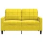 Zweiplätziges Samtsofa in Gelb, 120 cm. von , Sofas - Ref: Foro24-4007620, Preis: 206,58 €, Rabatt: %