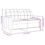 Zweiplätziges Samtsofa in Gelb, 120 cm. von , Sofas - Ref: Foro24-4007620, Preis: 206,58 €, Rabatt: %