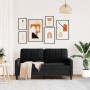 Sofá de 2 plazas terciopelo negro 140 cm de , Sofás - Ref: Foro24-4007629, Precio: 187,04 €, Descuento: %