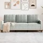 Sofá de 3 plazas terciopelo gris claro 180 cm de , Sofás - Ref: Foro24-4007634, Precio: 251,99 €, Descuento: %