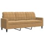 Sofá de 3 plazas terciopelo marrón 180 cm de , Sofás - Ref: Foro24-4007641, Precio: 316,37 €, Descuento: %