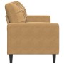 Sofá de 3 plazas terciopelo marrón 180 cm de , Sofás - Ref: Foro24-4007641, Precio: 316,37 €, Descuento: %