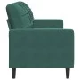 Sofá de 3 plazas terciopelo verde oscuro 180 cm de , Sofás - Ref: Foro24-4007636, Precio: 307,46 €, Descuento: %
