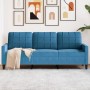 Sofá de 3 plazas terciopelo azul 180 cm de , Sofás - Ref: Foro24-4007643, Precio: 316,72 €, Descuento: %
