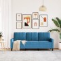 Sofá de 3 plazas terciopelo azul 180 cm de , Sofás - Ref: Foro24-4007643, Precio: 316,72 €, Descuento: %