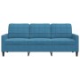 Sofá de 3 plazas terciopelo azul 180 cm de , Sofás - Ref: Foro24-4007643, Precio: 316,72 €, Descuento: %