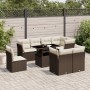 Set de sofás de jardín 9 pzas y cojines ratán sintético marrón de , Conjuntos de jardín - Ref: Foro24-3266733, Precio: 655,24...