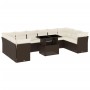 Set de sofás de jardín 11 pzas cojines ratán sintético marrón de , Conjuntos de jardín - Ref: Foro24-3266863, Precio: 763,33 ...