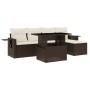 Set sofás de jardín 6 piezas y cojines ratán sintético marrón de , Conjuntos de jardín - Ref: Foro24-3267873, Precio: 400,23 ...