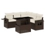 Set sofás de jardín 6 piezas y cojines ratán sintético marrón de , Conjuntos de jardín - Ref: Foro24-3267903, Precio: 440,45 ...