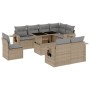 Set de sofás de jardín 9 pzas con cojines ratán sintético beige de , Conjuntos de jardín - Ref: Foro24-3268039, Precio: 652,1...
