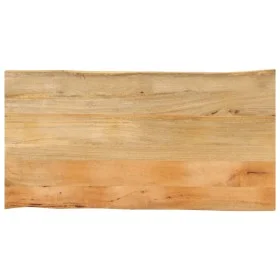 Solid mango wood natural edge table top 120x60x2.5 cm by , Table tops - Ref: Foro24-370720, Price: 119,44 €, Discount: %