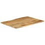 Tablero de mesa borde natural madera maciza mango 100x80x3,8 cm de , Tableros para mesas - Ref: Foro24-370748, Precio: 173,95...