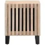 Mesita de noche madera maciza mango blanqueado 40x34x46 cm de , Mesitas de noche - Ref: Foro24-377422, Precio: 46,17 €, Descu...