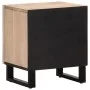 Mesita de noche madera maciza mango blanqueado 40x34x46 cm de , Mesitas de noche - Ref: Foro24-377422, Precio: 46,17 €, Descu...