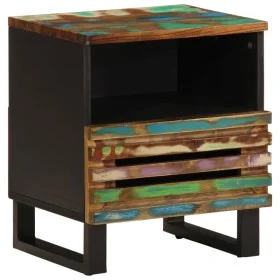 Mesita de noche de madera maciza reciclada 40x34x46 cm de , Mesitas de noche - Ref: Foro24-377474, Precio: 44,01 €, Descuento: %