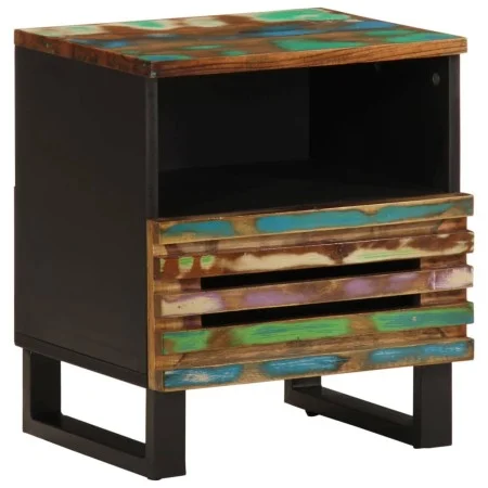 Mesita de noche de madera maciza reciclada 40x34x46 cm de , Mesitas de noche - Ref: Foro24-377474, Precio: 44,01 €, Descuento: %
