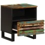 Mesita de noche de madera maciza reciclada 40x34x46 cm de , Mesitas de noche - Ref: Foro24-377474, Precio: 44,01 €, Descuento: %