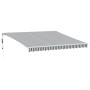 Toldo retráctil automático gris antracita y blanco 400x300 cm de , Toldos - Ref: Foro24-3216037, Precio: 554,48 €, Descuento: %