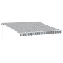 Toldo retráctil manual gris antracita y blanco 400x300 cm de , Toldos - Ref: Foro24-3216035, Precio: 453,96 €, Descuento: %
