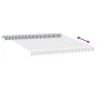 Toldo retráctil manual gris antracita y blanco 400x300 cm de , Toldos - Ref: Foro24-3216035, Precio: 453,96 €, Descuento: %