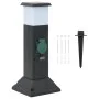Outdoor column with 2 sockets and lamp 16x16x39.5 cm by , wall sockets - Ref: Foro24-4010099, Price: 37,76 €, Discount: %