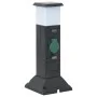 Outdoor column with 2 sockets and lamp 16x16x39.5 cm by , wall sockets - Ref: Foro24-4010099, Price: 37,76 €, Discount: %