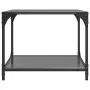 Mesas de centro 2 uds vidrio negro y acero 50x50x40 cm de , Mesas de centro - Ref: Foro24-845973, Precio: 68,27 €, Descuento: %