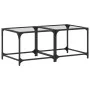 Mesas de centro 2 uds vidrio transparente y acero 50x50x40 cm de , Mesas de centro - Ref: Foro24-845967, Precio: 47,88 €, Des...