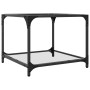 Mesas de centro 2 uds vidrio transparente y acero 50x50x40 cm de , Mesas de centro - Ref: Foro24-845971, Precio: 61,63 €, Des...