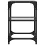 Mesas de centro 2 uds vidrio transparente y acero 30x30x45 cm de , Mesas de centro - Ref: Foro24-845999, Precio: 46,68 €, Des...