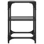 Steel coffee table with black glass surface 30x30x45 cm by , Coffee table - Ref: Foro24-846000, Price: 30,99 €, Discount: %