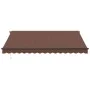 Toldo retráctil manual marrón 400x350 cm de , Toldos - Ref: Foro24-3215403, Precio: 337,38 €, Descuento: %