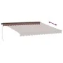Toldo retráctil manual marrón 400x350 cm de , Toldos - Ref: Foro24-3215403, Precio: 337,38 €, Descuento: %